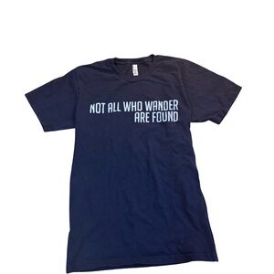 American Apparel Dark Blue Graphic Tee